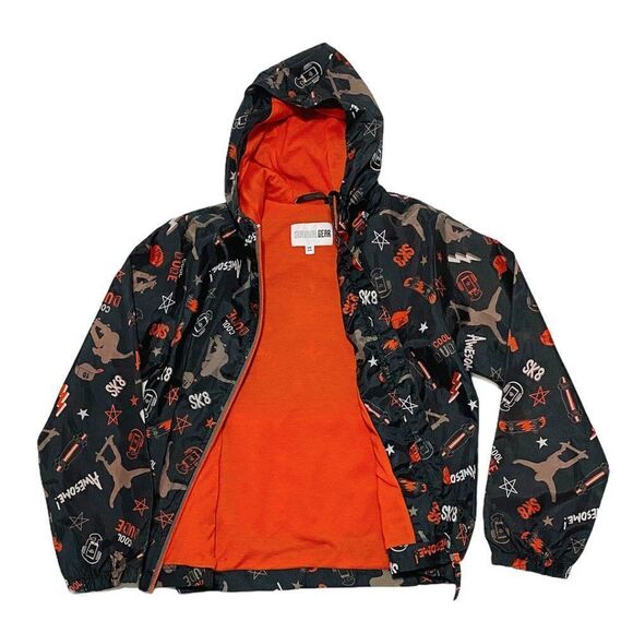 Survival Gear Skate Print Lined Windbreaker - Picture 2 of 4